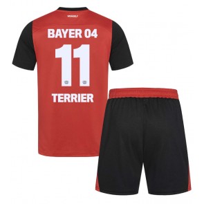 Bayer Leverkusen Martin Terrier #11 Hemmakläder Barn 2024-25 Kortärmad (+ Korta byxor)